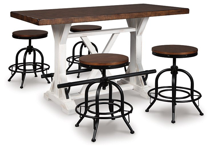 Valebeck Counter Height Dining Set - Affordable Home Luxury