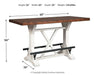 Valebeck Counter Height Dining Table - Affordable Home Luxury