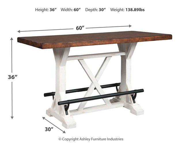 Valebeck Counter Height Dining Set - Affordable Home Luxury