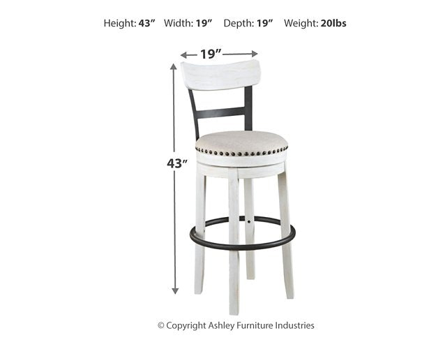 Valebeck Bar Height Bar Stool - Affordable Home Luxury