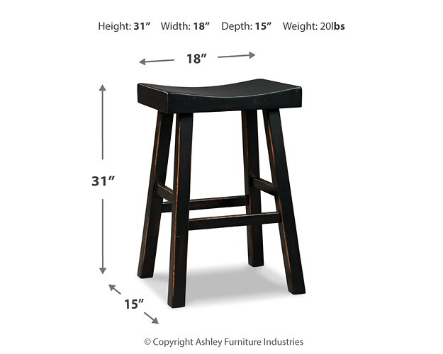 Glosco Pub Height Bar Stool - Affordable Home Luxury