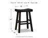 Glosco Pub Height Bar Stool - Affordable Home Luxury