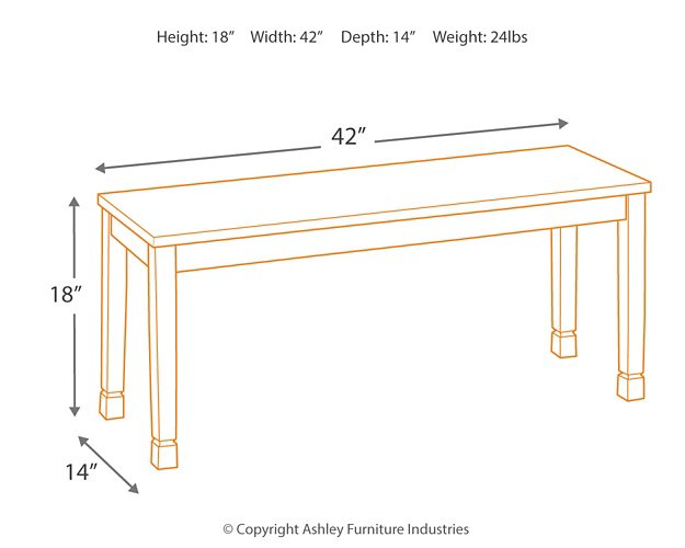 Owingsville Dining Bench - Affordable Home Luxury