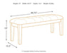 Ralene Dining Bench - Affordable Home Luxury