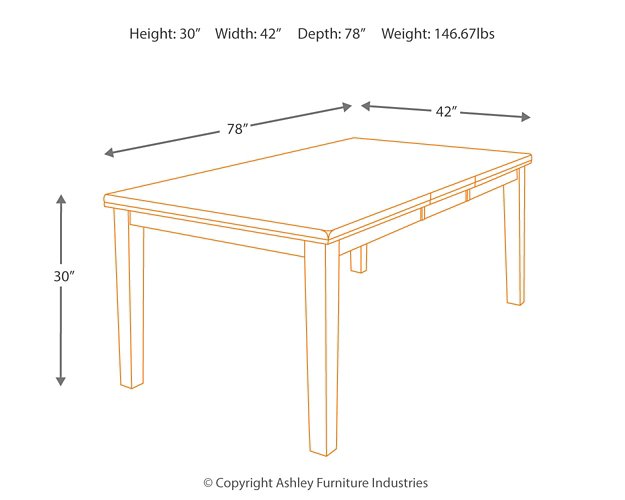 Ralene Dining Extension Table - Affordable Home Luxury