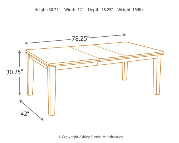 Haddigan Dining Extension Table - Affordable Home Luxury