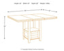 Haddigan Counter Height Dining Extension Table - Affordable Home Luxury