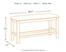 Moriville Counter Height Dining Bench - Affordable Home Luxury