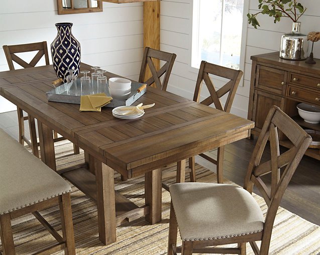 Moriville Counter Height Dining Extension Table - Affordable Home Luxury