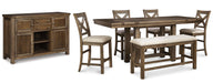 Moriville Counter Height Dining Set - Affordable Home Luxury