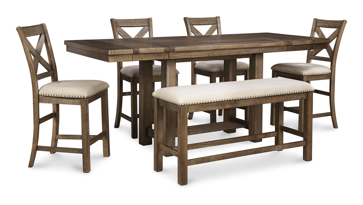 Moriville Counter Height Dining Extension Table - Affordable Home Luxury