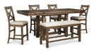 Moriville Counter Height Dining Extension Table - Affordable Home Luxury