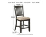 Tyler Creek Counter Height Bar Stool - Affordable Home Luxury