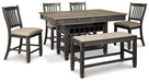 Tyler Creek Counter Height Dining Set - Affordable Home Luxury