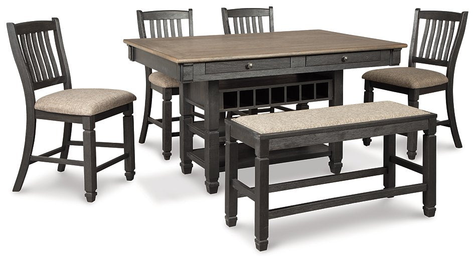 Tyler Creek Counter Height Dining Set - Affordable Home Luxury