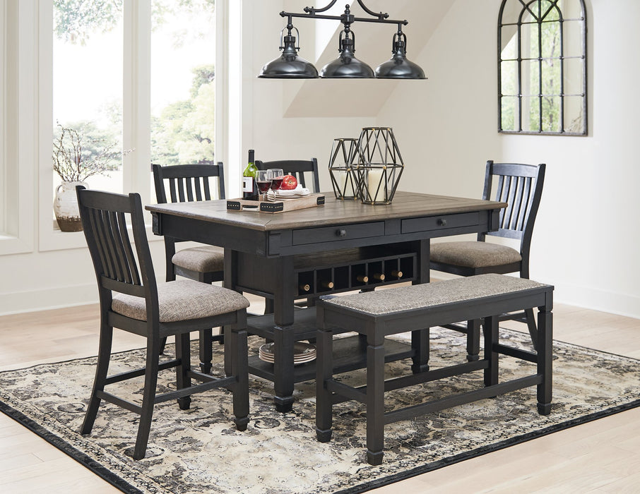 Tyler Creek Counter Height Dining Set - Affordable Home Luxury