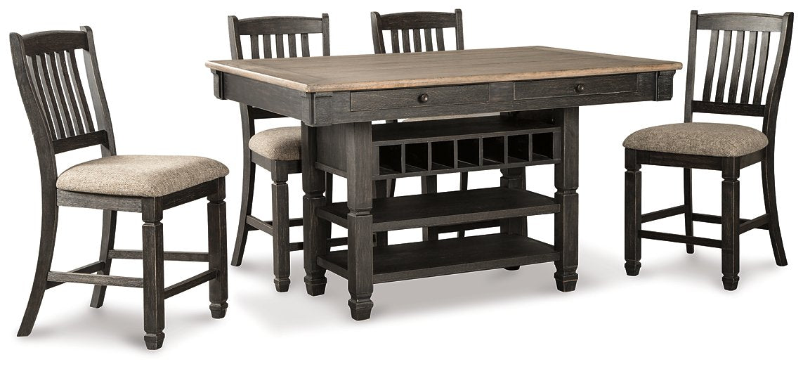 Tyler Creek Counter Height Dining Set - Affordable Home Luxury