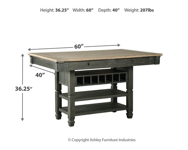 Tyler Creek Counter Height Dining Table - Affordable Home Luxury