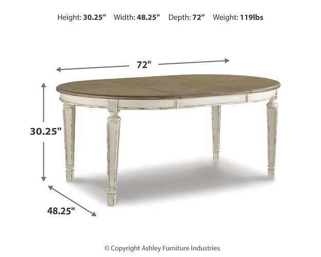 Realyn Dining Extension Table - Affordable Home Luxury