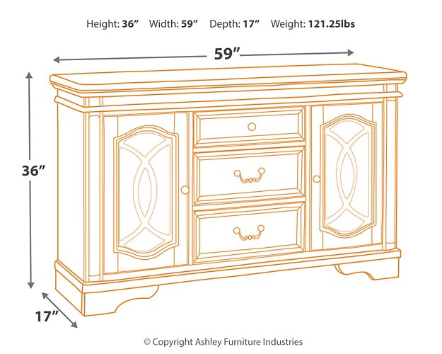 Realyn Dining Server - Affordable Home Luxury