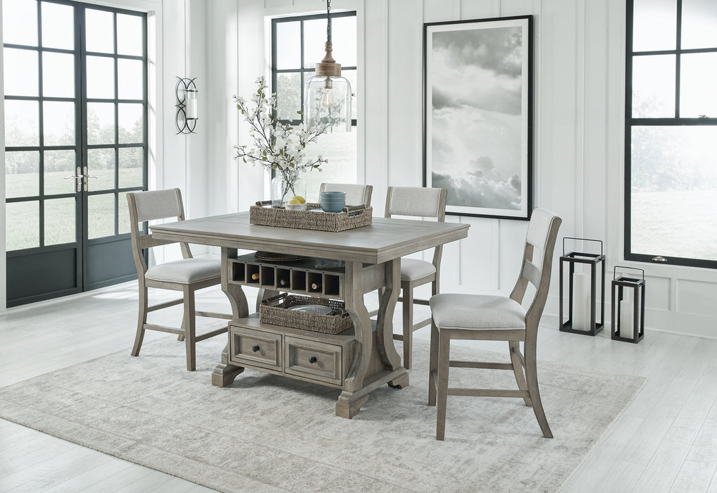 Moreshire Counter Height Dining Set - Affordable Home Luxury