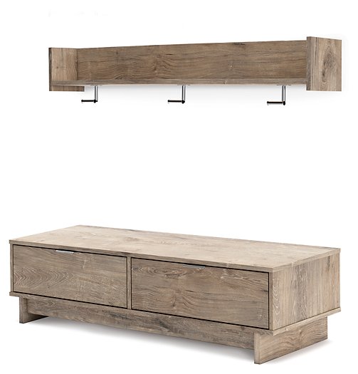 Oliah Bench with Coat Rack - Affordable Home Luxury