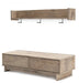 Oliah Bench with Coat Rack - Affordable Home Luxury