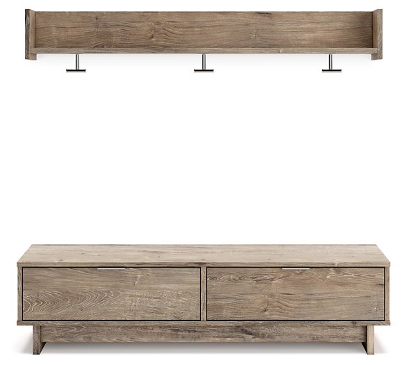 Oliah Bench with Coat Rack - Affordable Home Luxury