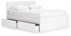 Onita Panel Bed with 1 Side Storage - Affordable Home Luxury