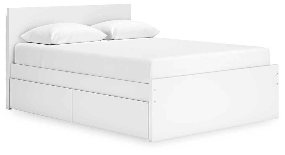 Onita Panel Bed with 1 Side Storage - Affordable Home Luxury