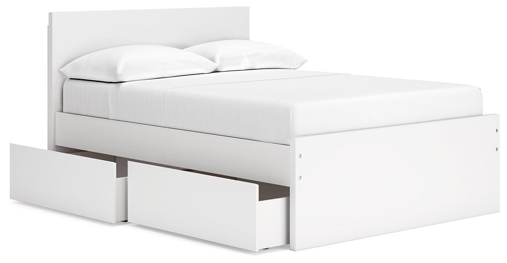 Onita Panel Bed with 1 Side Storage - Affordable Home Luxury