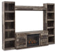 Derekson 4-Piece Entertainment Center with Electric Fireplace - Affordable Home Luxury