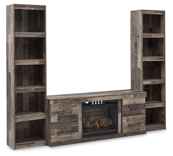 Derekson 3-Piece Entertainment Center with Electric Fireplace - Affordable Home Luxury