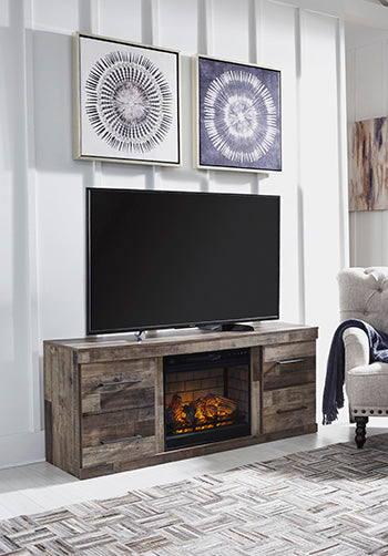 Derekson TV Stand with Electric Fireplace - Affordable Home Luxury