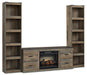 Trinell 3-Piece Entertainment Center with Electric Fireplace - Affordable Home Luxury