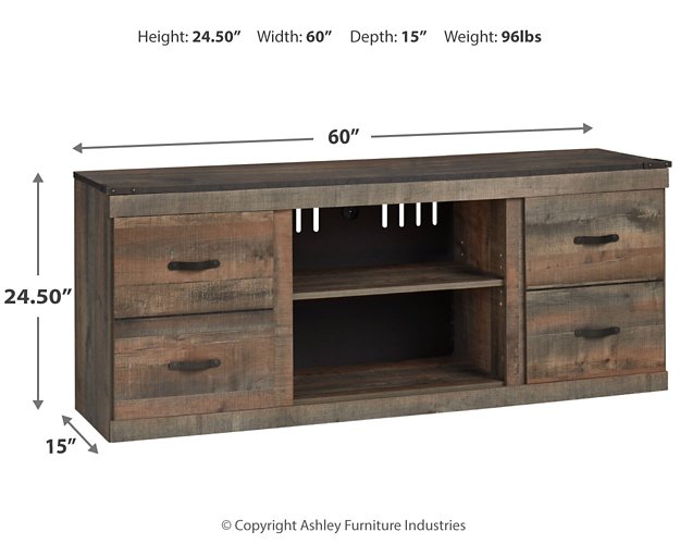 Trinell TV Stand with Electric Fireplace - Affordable Home Luxury