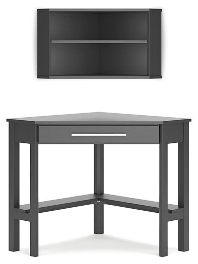 Otaska Home Office Corner Desk with Bookcase - Affordable Home Luxury