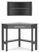 Otaska Home Office Corner Desk with Bookcase - Affordable Home Luxury