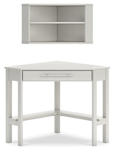 Grannen Home Office Corner Desk with Bookcase - Affordable Home Luxury