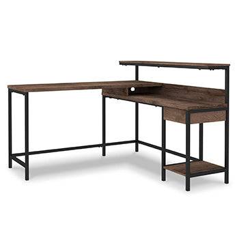 Arlenbry Home Office L-Desk with Storage - Affordable Home Luxury