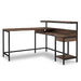 Arlenbry Home Office L-Desk with Storage - Affordable Home Luxury