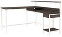 Dorrinson Home Office L-Desk with Storage - Affordable Home Luxury