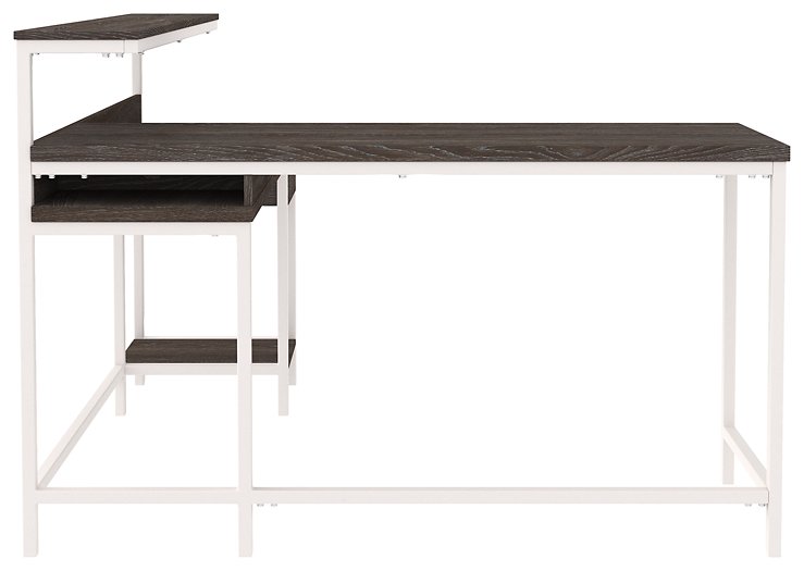 Dorrinson Home Office L-Desk with Storage - Affordable Home Luxury