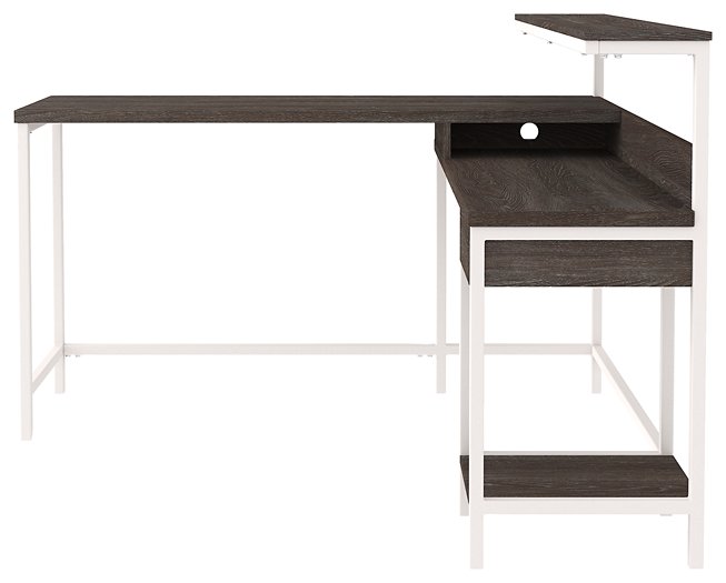 Dorrinson Home Office L-Desk with Storage - Affordable Home Luxury