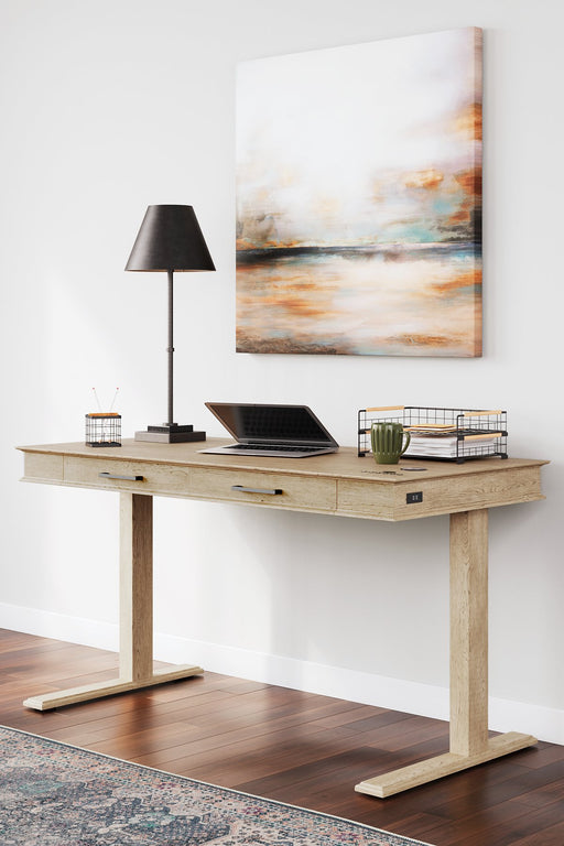 Elmferd 53" Adjustable Height Desk - Affordable Home Luxury