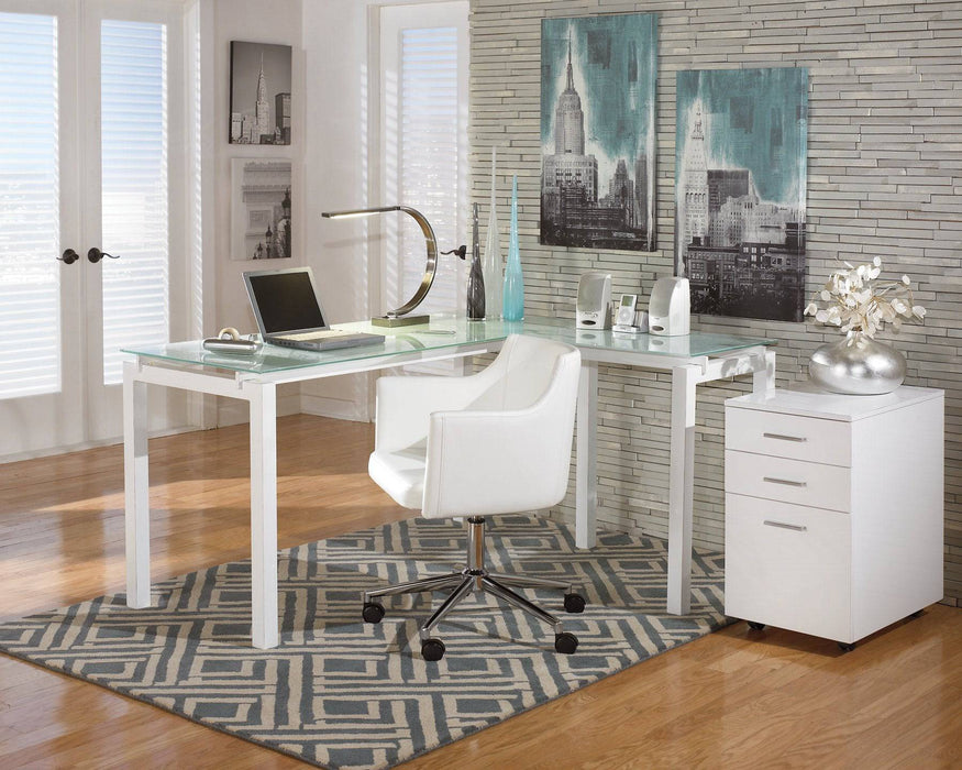 Baraga Home Office L-Desk - Affordable Home Luxury