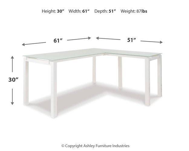 Baraga Home Office L-Desk - Affordable Home Luxury