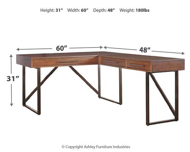 Starmore 2-Piece Home Office Desk - Affordable Home Luxury