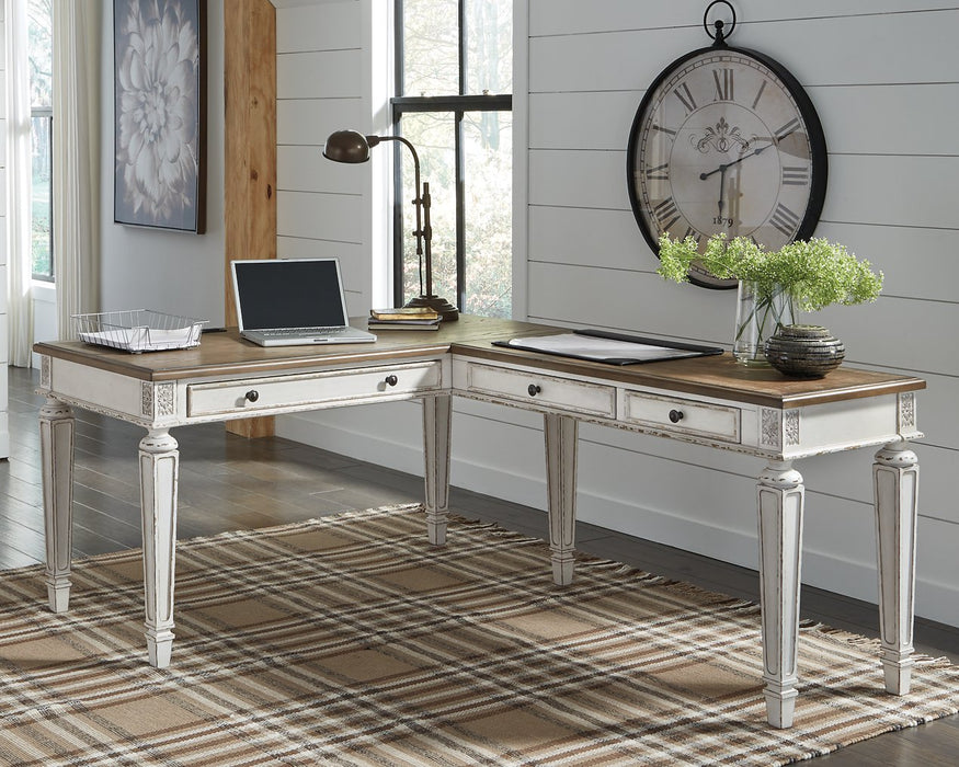 Realyn 2-Piece Home Office Desk - Affordable Home Luxury