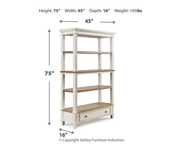 Realyn 75" Bookcase - Affordable Home Luxury